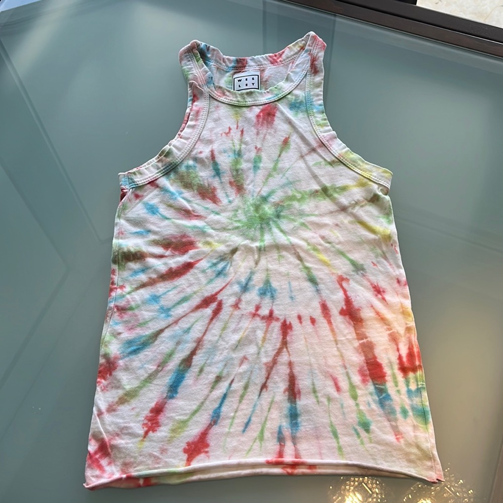 Women’s tank top Wesley size small, white, red blue